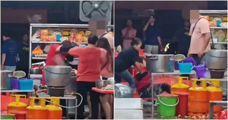 Customers in Selangor Restaurant Grab Vendor Aunty’s Hair & Pushes Her After Asking about Food Prices